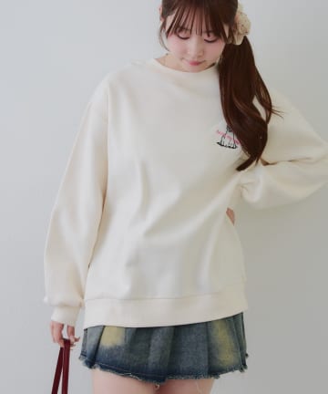 NICE CLAUP / OLIVE des OLIVE OUTLET(ナイスクラップ  / オリーブ デ オリーブ アウトレット) 【RMAF】オバケスウェットプルオーバー