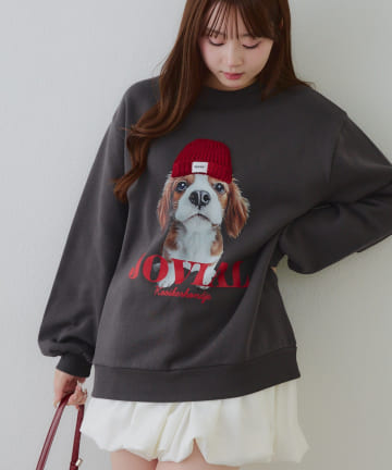 NICE CLAUP / OLIVE des OLIVE OUTLET(ナイスクラップ  / オリーブ デ オリーブ アウトレット) 【RMAF】ニット帽イヌプルオーバー