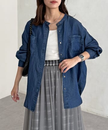 CPCM(シーピーシーエム) テンセルデニムシャツ