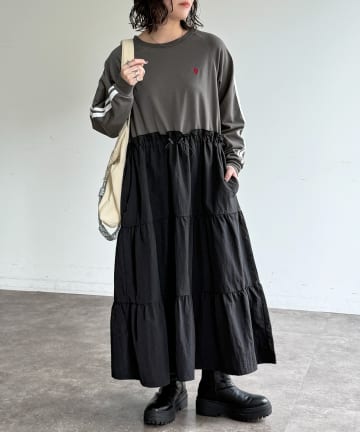 CPCM(シーピーシーエム) 【U.S. POLO ASSN.】ティアードドッキングワンピース