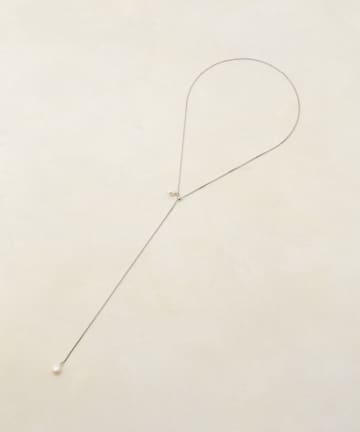 DISCOAT(ディスコート) 【GOLDY】パールY字ネックレス〈2WAY〉