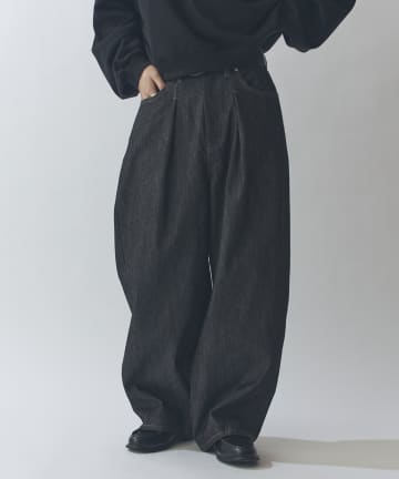 Lui's(ルイス) リジットタックバルーンデニムパンツ