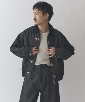 Lui's(ルイス) リジットデニムボンバーブルゾン