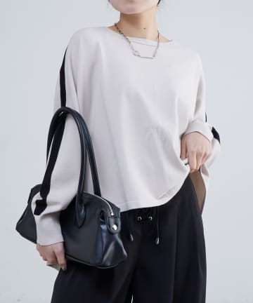 Lui's(ルイス) サイドラインヘムカーブトップス