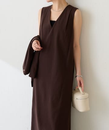 COLLAGE GALLARDAGALANTE(コラージュ ガリャルダガランテ) 【高機能素材】シェルタリングIラインワンピース