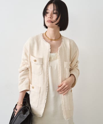 LOUNGEDRESS(ラウンジドレス) ファンシーツイードジャケット