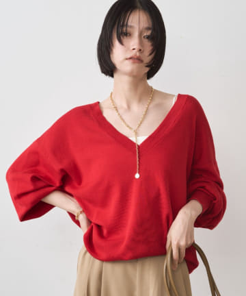 LOUNGEDRESS(ラウンジドレス) ディープVニット