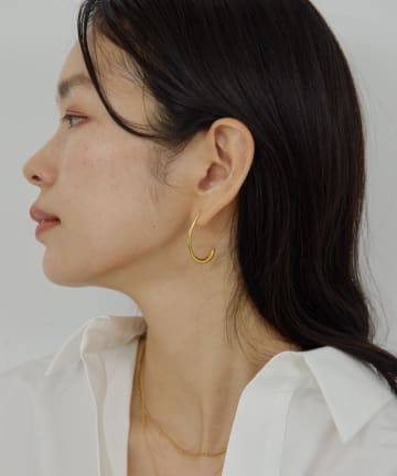 GALLARDAGALANTE(ガリャルダガランテ) 【近日予約開始】ステンレス カーブフープピアス