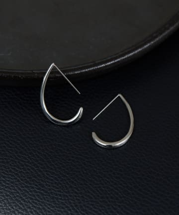 GALLARDAGALANTE(ガリャルダガランテ) ステンレス カーブフープピアス