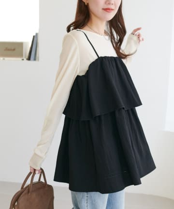 DISCOAT(ディスコート) 【SS先行予約】ハシゴレースティアードキャミ