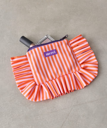 BIRTHDAY BAR(バースデイバー) ストライプコットンポーチS