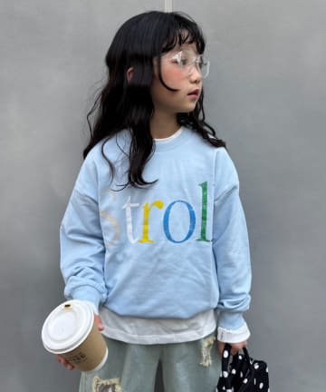CIAOPANIC TYPY(チャオパニックティピー) 【KIDS】ロンT感覚で着れる！ロゴオーバースウェット《ジュニアサイズあり》