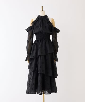 one after another NICE CLAUP(ワンアフターアナザー ナイスクラップ) 【Occasion Collection】アメスリティアードワンピ