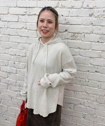 PUAL CE CIN(ピュアルセシン) 【＠yns628企画】ワッフルレイヤードパーカー