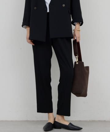 GALLARDAGALANTE(ガリャルダガランテ) 【近日予約開始】【-3kg見えパンツ】ライトジャージーテーパードパンツ