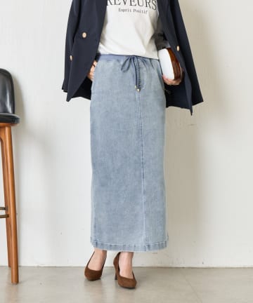 Jena　espace merveilleux(ジェナ　エスパスメルヴェイユ) ストレッチデニムスカート