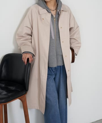 Jena　espace merveilleux(ジェナ　エスパスメルヴェイユ) 【着方で変わる】2WAYスタンドネックコート