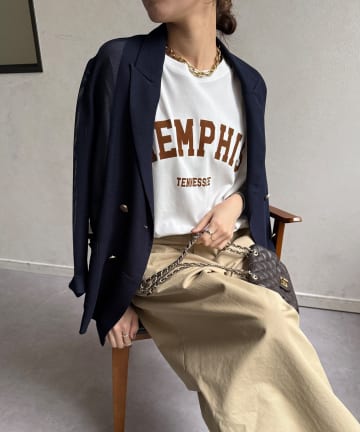 DOUDOU(ドゥドゥ) 【WEB限定】MEMPHISドルマンロゴロンTEE