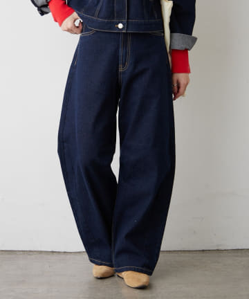 Remind me and forever(リマインドミーアンドフォーエバー) 【2026SS】カーブラインデニムパンツ