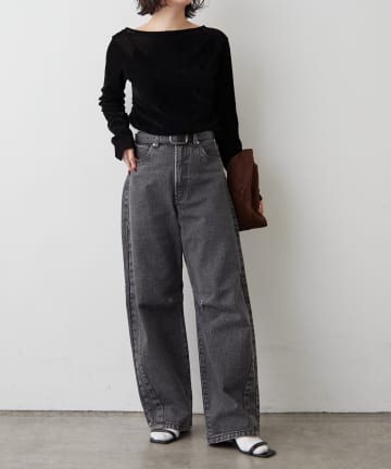 Remind me and forever(リマインドミーアンドフォーエバー) 【2026SS】カーブラインデニムパンツ