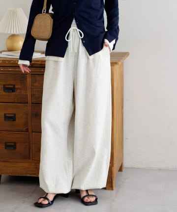 DISCOAT(ディスコート) 【SS先行予約】ライトオンス裏毛バルーンパンツ