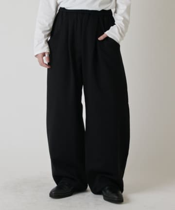 Lui's(ルイス) ルーズフィットスウェットワイドカーブパンツ