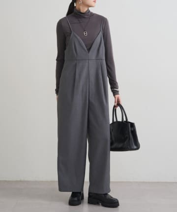 OUTLET(アウトレット) 【Loungedress】Vキャミサロペット