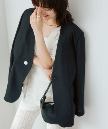 RIVE DROITE(リヴドロワ) 予約【à Nice （ア ・ニース）】ノーカラージャケット/5月中旬お届け予定