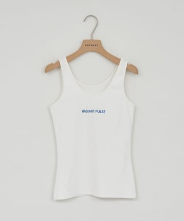 SHENERY(シーナリー) 【26SS予約】刺繍リブタンクトップ