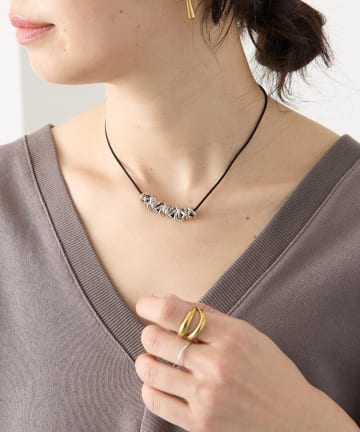 RIVE DROITE(リヴドロワ) 予約【アレンジ自在】コード×チェーンスライドネックレス