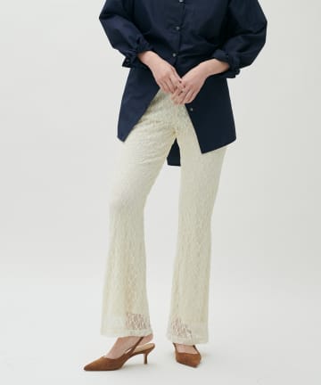 LARUTA(ラルータ) ソフトレースカットソーパンツ