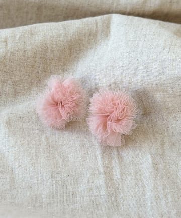 3COINS(スリーコインズ) チュールイヤリング／ひな祭り