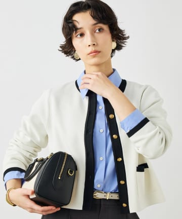 NOLLEY'S(ノーリーズ) 《手洗い可能》ビオグレースミラノリブジャケット