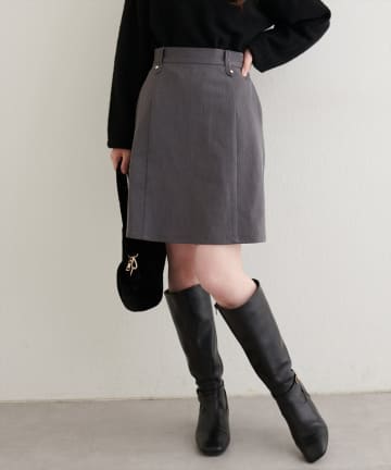 NICE CLAUP / OLIVE des OLIVE OUTLET(ナイスクラップ  / オリーブ デ オリーブ アウトレット) 【EVERY.VERY niceclaup】台形キュロットスカート