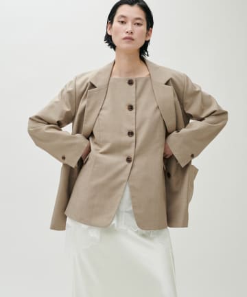 LARUTA(ラルータ) スクエア2WAYジレ