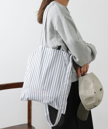 COLONY 2139(コロニー トゥーワンスリーナイン) パジャマストライプ2WAYトートバッグ