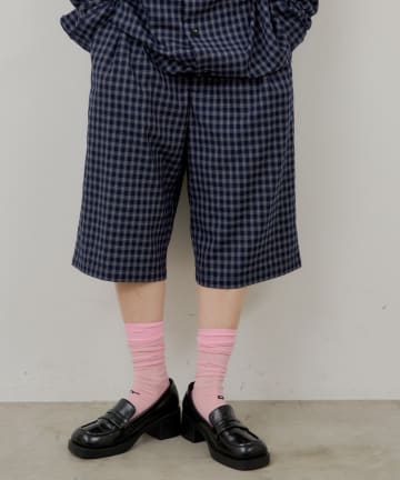 Kastane(カスタネ) 【WHIMSIC/SETUP対応/2サイズ展開】パイピングパジャマショートパンツ