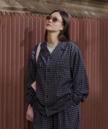 Kastane(カスタネ) 【WHIMSIC/SETUP対応/2サイズ展開】パイピングパジャマシャツ