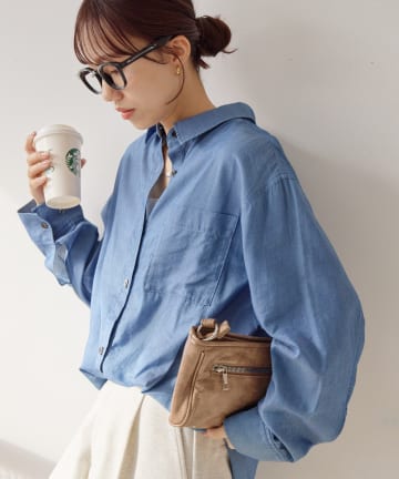 DISCOAT(ディスコート) 【SS先行予約】シアーデニムシャツ