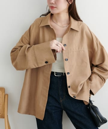 DISCOAT(ディスコート) 【SS先行予約】フェイクスエードシャツ