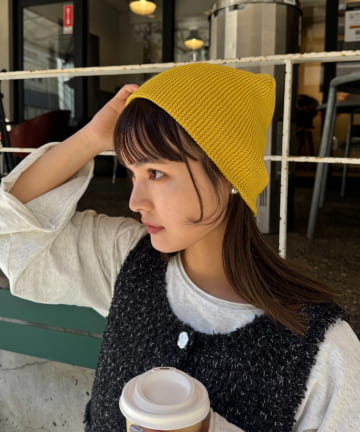 CIAOPANIC TYPY(チャオパニックティピー) :【プチプラ】コットンリブビーニー