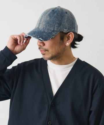 COLONY 2139(コロニー トゥーワンスリーナイン) ダメージ加工デニムキャップ