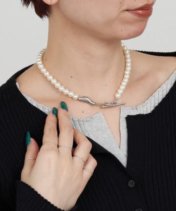 CIAOPANIC TYPY(チャオパニックティピー) 【オケージョン対応可能】ilパールマンテルネックレス