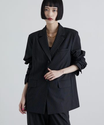 Lui's(ルイス) 後ろファスナーシングルジャケット