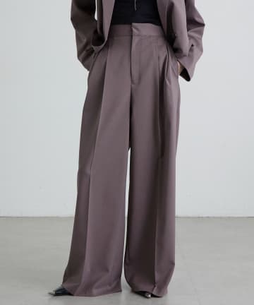 Lui's(ルイス) ツイミーツイルウエストタブ2タックワイドパンツ