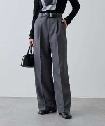 Lui's(ルイス) ストレッチツイルワイドパンツ