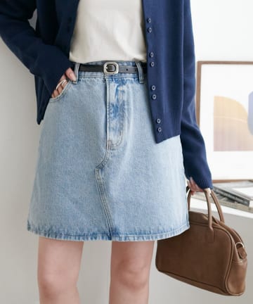 DISCOAT(ディスコート) 【SS先行予約】USコットンデニムミニスカート