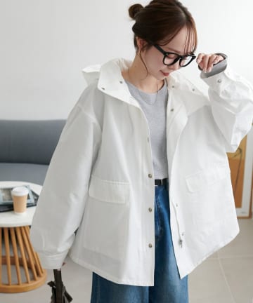 DISCOAT(ディスコート) 【SS先行予約】2WAYフーディーブルゾン