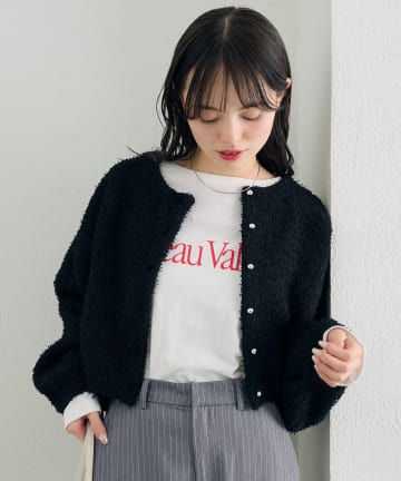 mystic(ミスティック) 26SSミニフリンジカーディガン