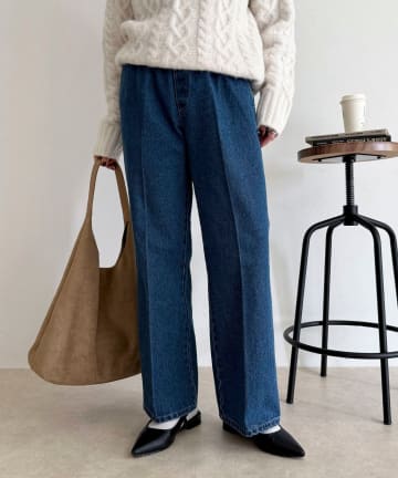 FREDY & GLOSTER(フレディ アンド グロスター) フレアーデニムイージーパンツ